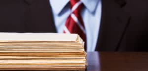 stack of files