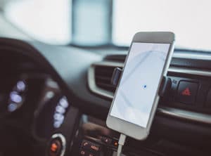 Using GPS while driving